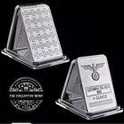 1 Oz German Silver~Iron Eagle & Cross~Silver Alloy Bar In Case~NOT .999 AG!!!