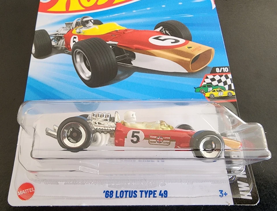 Hot Wheels 2025 Mainline 68 Lotus Type 49 Diecast Classic Race Car HW Race Day - Image 3 of 3