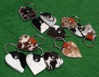 Cowhide keychain Hair On Leather Key Chain (12 key chain) Real Hair On Hide 8047 — photo 3