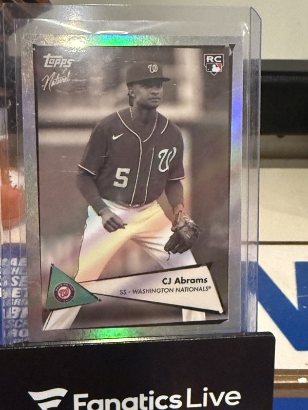 Topps 2022 Topps X Naturel 1952 C.J. Abrams RC #8 Pearl Foil /52 Nationals