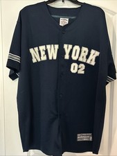 New York 02 Blue Stardom Signature Series Jersey. Yankees Colors. Mens Size XL