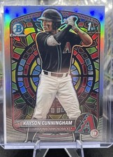 2025 Bowman Draft Kayson Cunningham 1st Bowman Etched In Glass SP #BDC-84