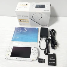 Sony PSP 3000 PW Pearl White console with Box Battery Charger Tested Japan