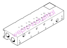 FESTO MHA1-PR6-3-M3-PI-PCB 197249 Manifold New
