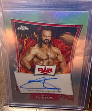 Topps 2025 Chrome WWE Red Brand Autographs Auto Drew McIntyre RBA-DRE /175