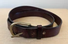 Red Wing Belt Mens Sz 40 Leather Belt Solid Brass Reddish Brown Burgundy 96505