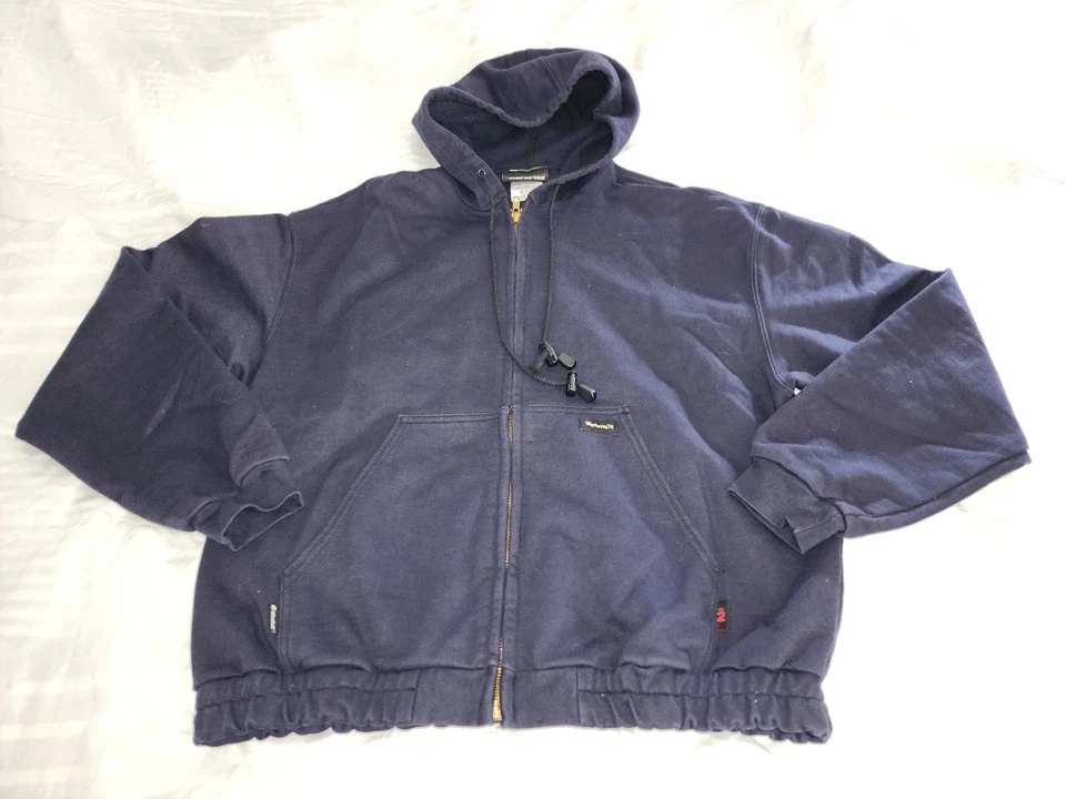Workrite Fr Ropa de trabajo ignífuga Para hombres Sudadera con capucha Azul Marino Talla Grande Está Usada Foto 2 de 4