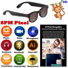 AI Glasses Smart glasses for drivers,anti-blue light Bluetooth sunglasses Popula