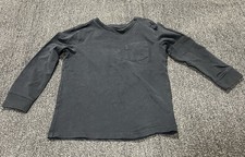 Tommy Bahama Black Long Sleeve Shirt With Front Pocket Youth Boys Size 5/6