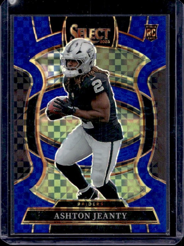 2025 Panini Select Ashton Jeanty Concourse RC Blue Prizm Rookie #/249 Raiders