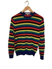 UNIQLO JWANDERSON Multicolor Stripe Knit Sweater S Long Sleeve Round Neck