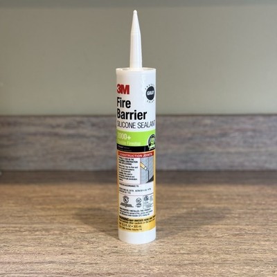 3M Fire Barrier Silicone Sealant 2000+ Gray Firestop Caulk 10.3 fl oz 305mL New