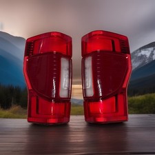 Leftright Pair Led Tail Light Brake Wblind Spot For 2020-2022 Ford F250 F350