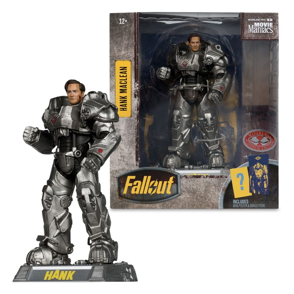 Fallout Hank Maclean Season 2 Movie Maniacs Action Figure Red Platinum Edition