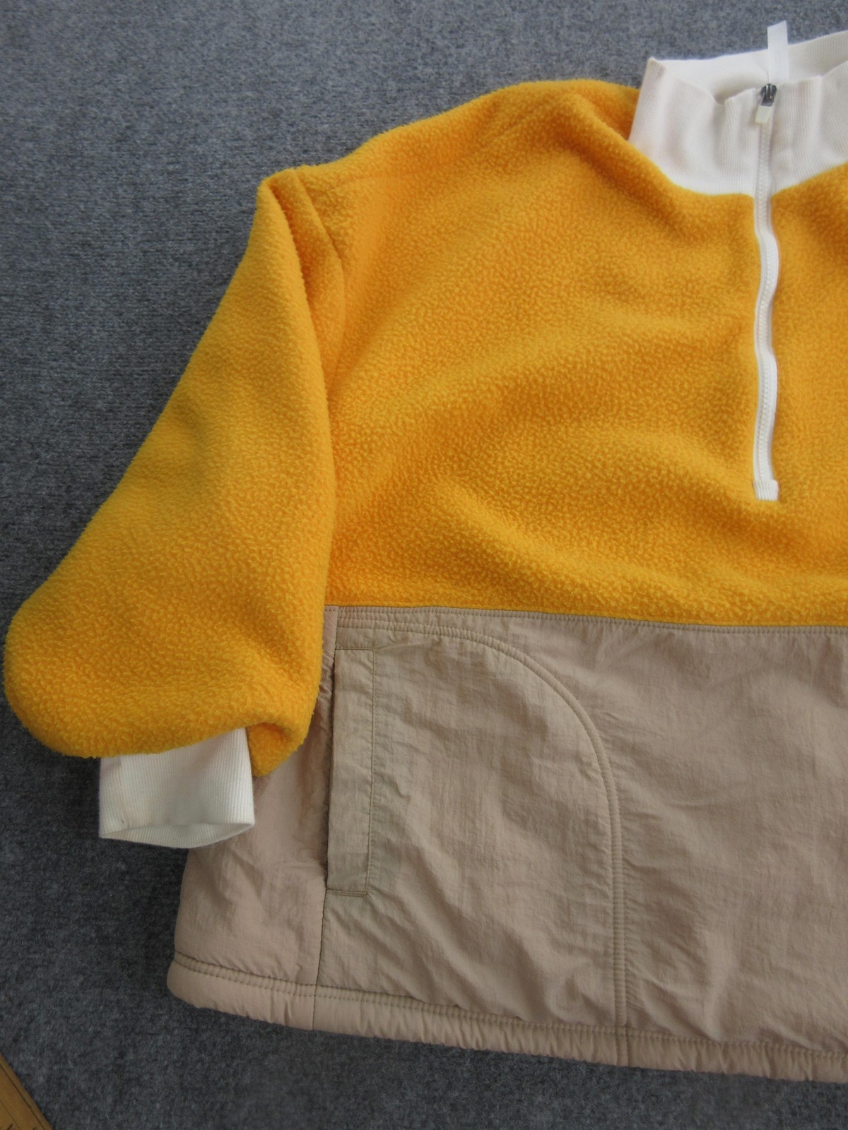 Fabletics Jacket Womens 2X Yellow Colorblock Flee… - image 3