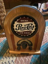 Vintage Rare Pepsi Cola AM FM Radio Wooden Electric Excellent Collectors Series