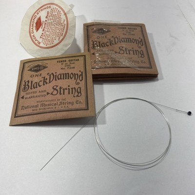 Vintage Black Diamond Guitar Strings Tenor Guitar D String No. 7348 Lot Of 12