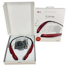 LG TONE PRO Wireless Stereo Headset Red LG-HBS-770 TESTED