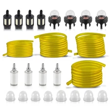 4 Sizes Fuel Filter Line Hose Primer Bulb Kit For Poulan Weed Eater Gas Trimmer