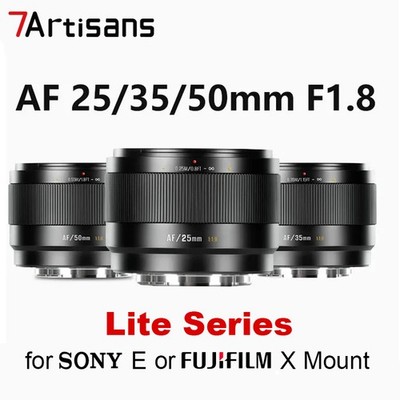 7Artisans AF 25mm 35mm 50mm F1.8 Auto Focus Lens for Sony E Mount