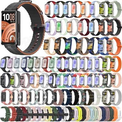 Silikon/Nylon/Edelstahl Armband Für Huawei Band 11 / 11 Pro Ersatz Uhrenarmband