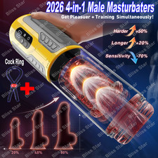 Male Masturbaters Automatic HandsFree Sucking Cup Thrusting Stroker Men Sex Toy