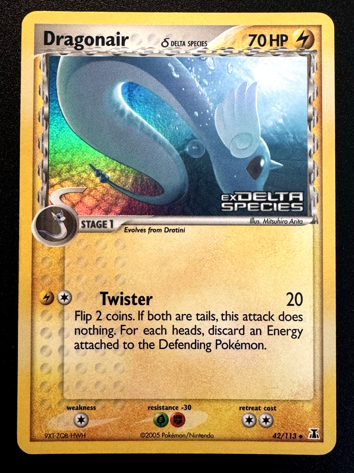 Dragonair 42/113 EX Delta Species Pokemon Card Reverse Holo Foil Rare MP