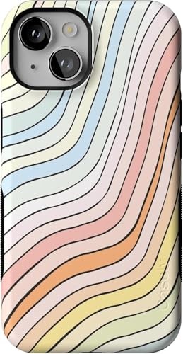 Casely iPhone 14 Pastel Rainbow Case with 8ft Drop Protection  