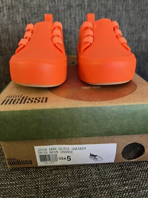 Mini melissa Ulitsa sneaker orange size 5 Toddler | eBay