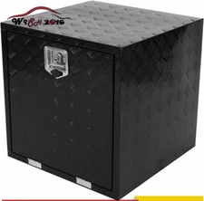 24"x 24"x 24" Heavy Duty Aluminum Stripes Plated Tool Box Underbody Truck Box