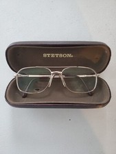 NWOT Stetson Zyloware 057 Eyeglasses Frame Mens Gold Aviator Full Rim 57-16-178