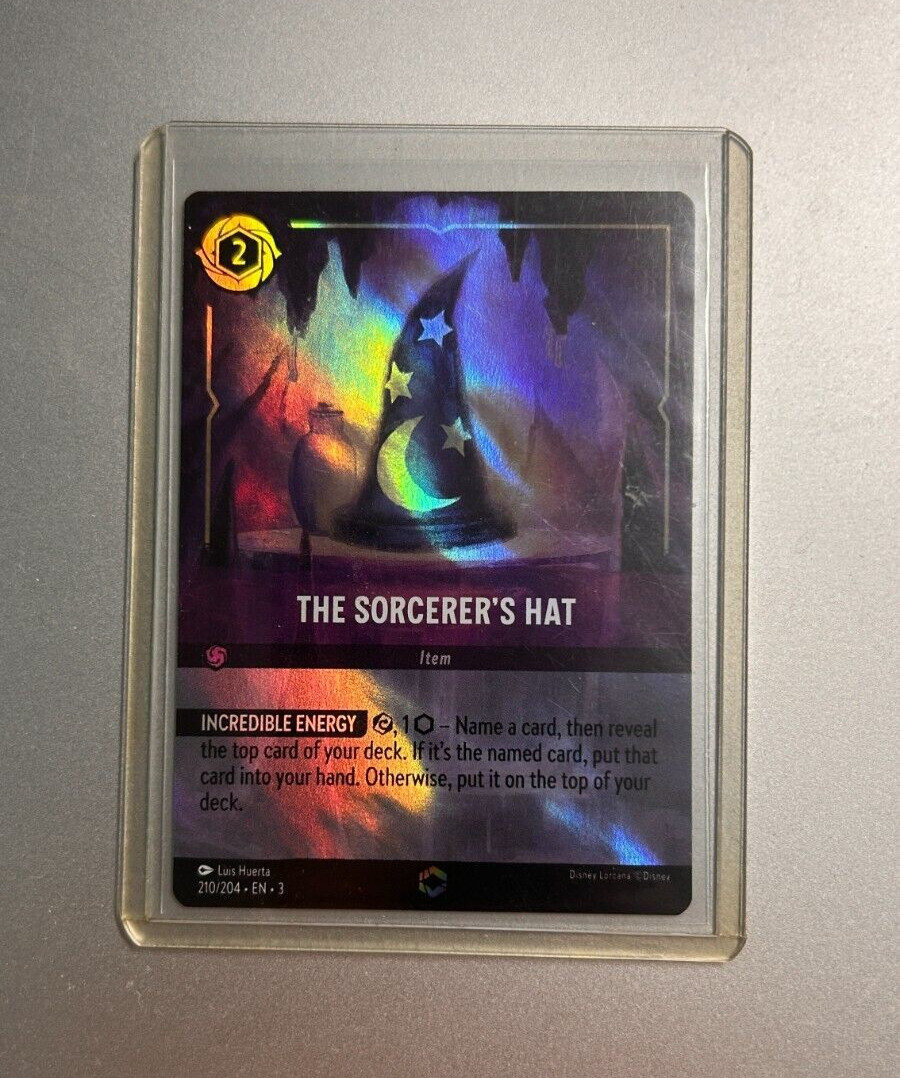 Disney Lorcana - Into the Inklands: The Sorcerer's Hat 210/204 NM ENCHANTED!
