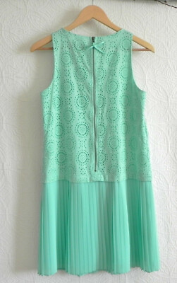 Loft Dress Sleeveless Drop Waist Light Green Plated Skirt Relaxed Fit Size 4 | eBay Loft Dress Sleeveless Drop Waist Light Green Plated Skirt Relaxed Fit Size 4 | eBay