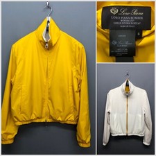 Loro Piana Bomber Women's Reversible Jacket Small Made In Italy Cropped