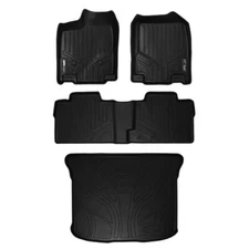 Smartliner Black 1st & 2nd Row Floor Liners & Cargo Liner for Lincoln MKX