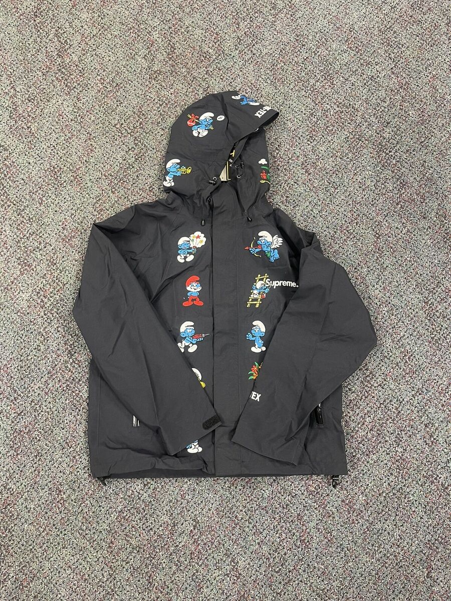 supreme smurfs gore tex shell jacket size small vintage vtg supreme smurfs gore tex shell jacket size small vintage vtg