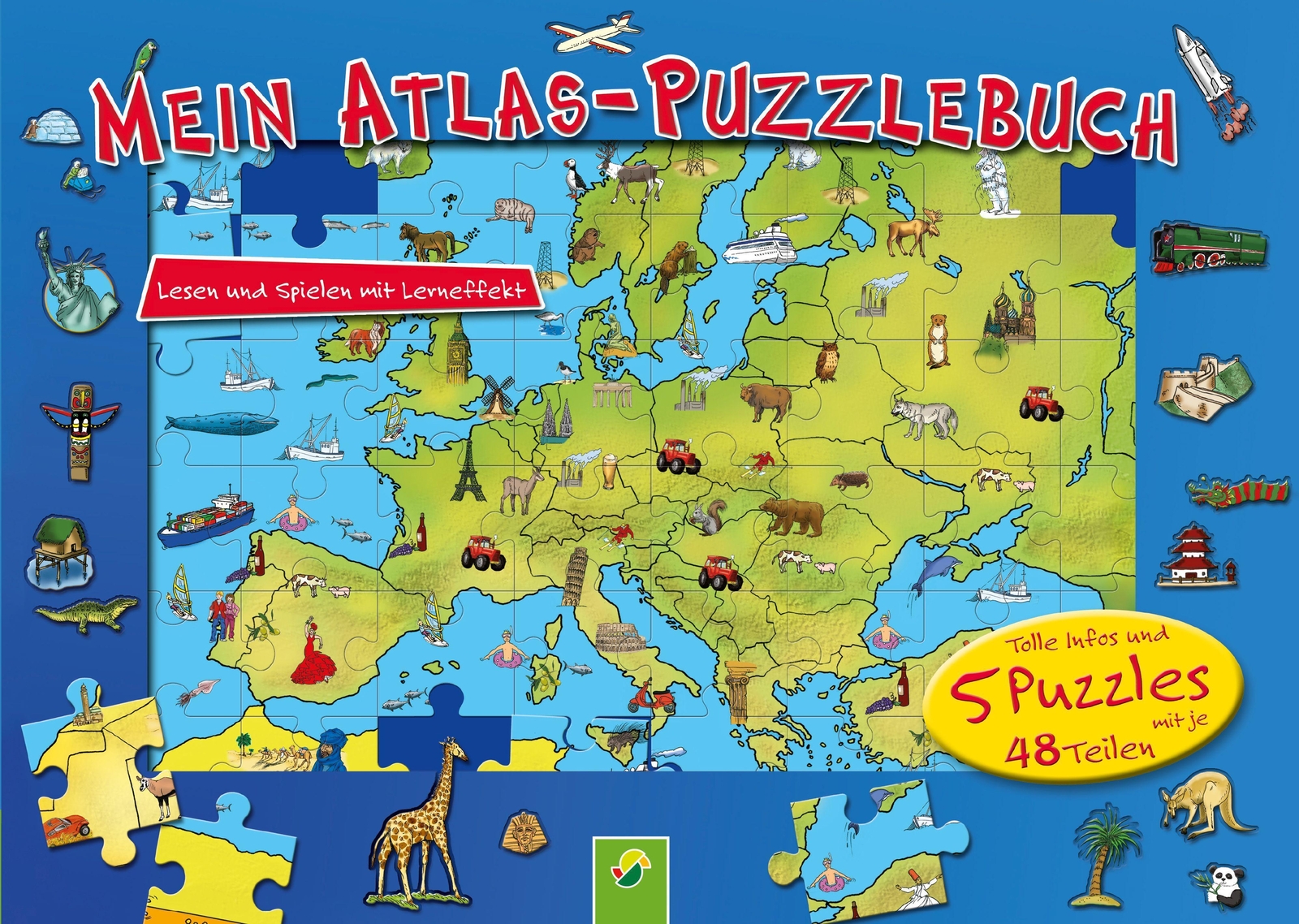 Thumbnail - Mein Atlas-puzzlebuch Für Kinder Ab 6 Jahren Friedemann Bedürftig Buch
