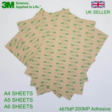 3M™ 467MP Double Sided Adhesive Tape 200MP Sticky Paper A4 Sheet Acrylic Plastic