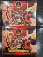 2 ETERNAL PREMIUM GOURMET GANODERMA 4 IN 1 WITH COLOMBIAN COFFEE 15 SACHET 12/26