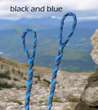 Flemish Twist Bowstring BLACK AND BLUE/ B55 /CHOOSE YOUR STRING LENGTH / $16.95