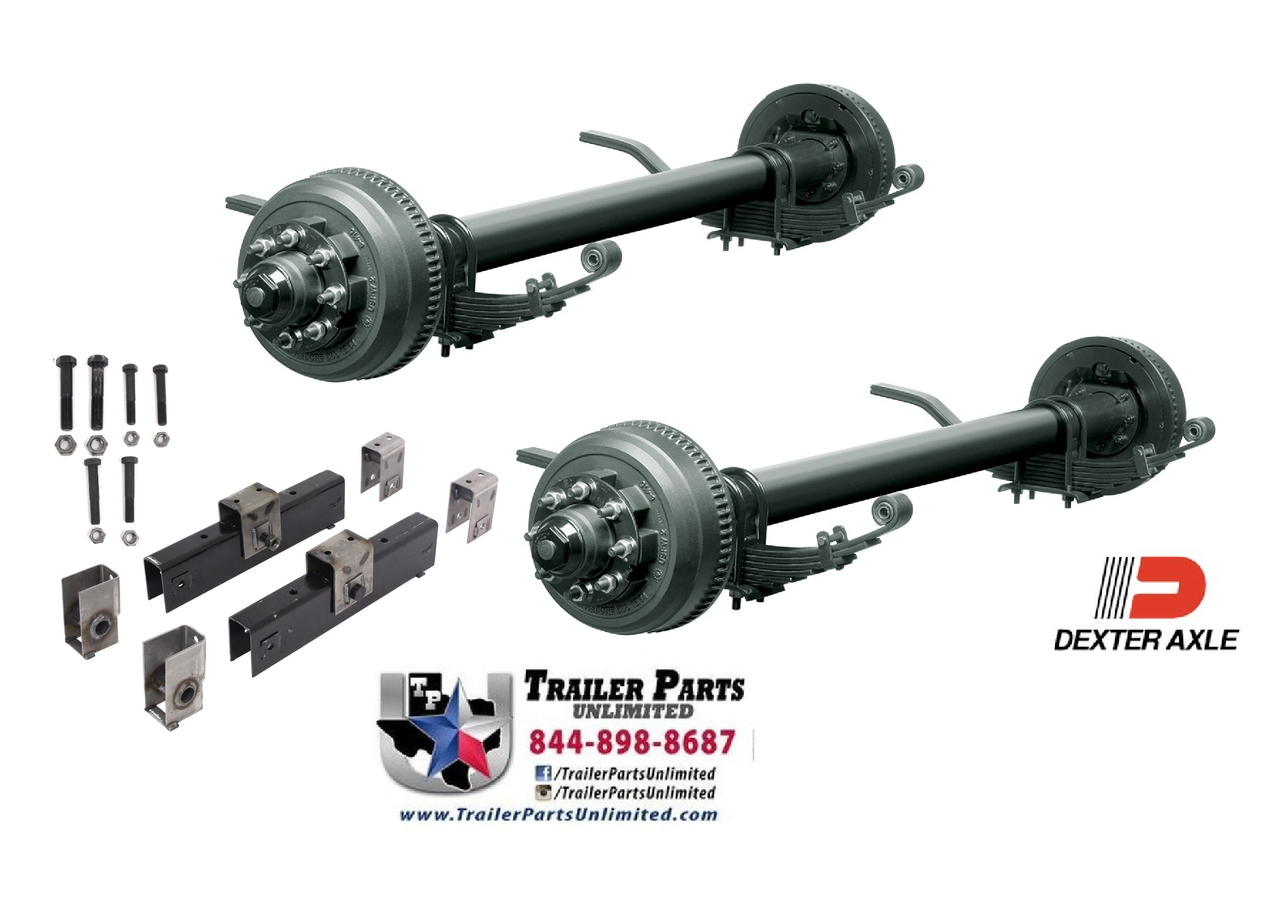 10k Dexter Electric Brake Dual Tandem Trailer Axle Kit 421/4" Spread