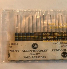 (13) RC42GF684J ALLEN-BRADLEY CARBON COMP RESISTORS 680K OHMS 5% 2 WATTS