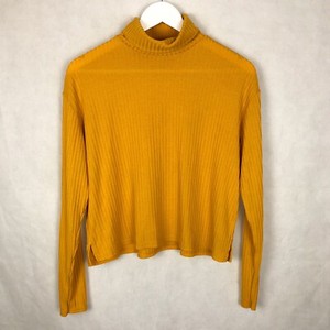 yellow high neck top