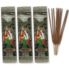 Prabhuji's Gifts Shyam Hand-Rolled Spiritual Incense Sticks - 3 packs of 10