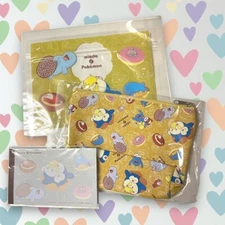 Japan Mr. Donut Misdo 2023 Pokemon Lucky Bag 2024 Bag, Memo Pad, Zipper+Tote Bag