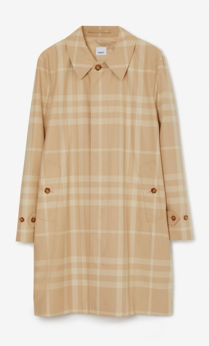【関税＆送料込み】Burberry Checked Car Coat Burberry - Mid-Length Check Car Coat | HBX - Globally