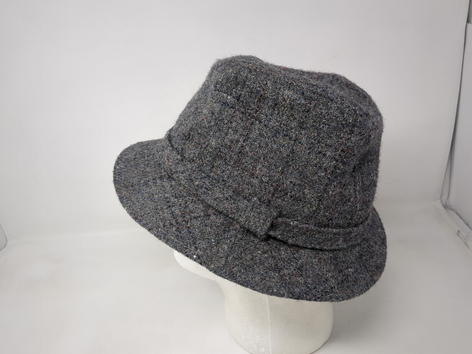 Vintage Stetson Woven Tweed Wool Walking Hat Buck… - image 2