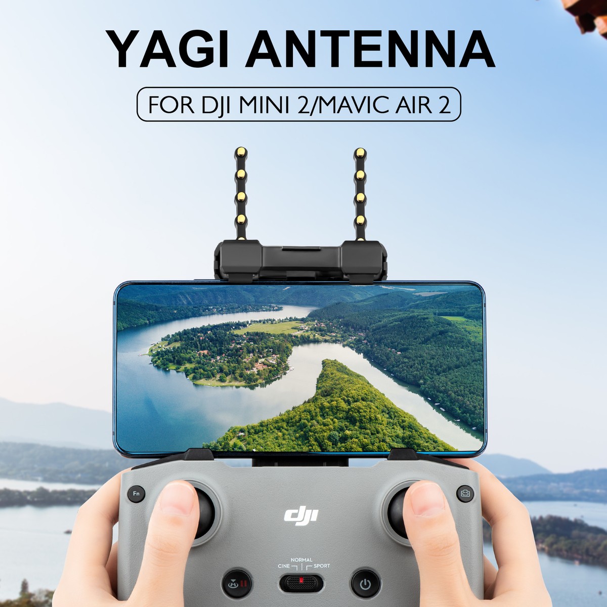 Yagi Antennen-Verstärker 5,8 GHz - Für DJI Mavic Mini, Air, 2 & Spark Drohnen