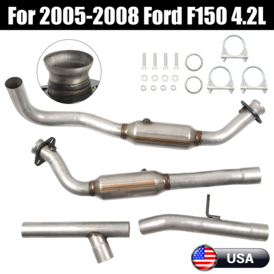 1 Set Left Right Catalytic Converter Fits 2005 2006-2008 Ford F-150 4.2L 16787