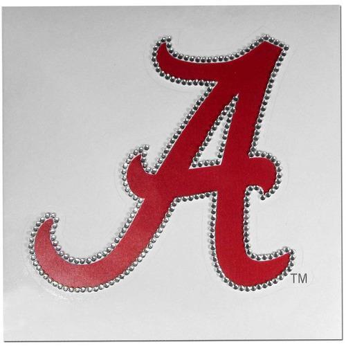 NCAA Rhinestone Vinyl Decal - 6 Inch Team Decal With Crystal Border For Car Or Window, Clemson Tigers Design